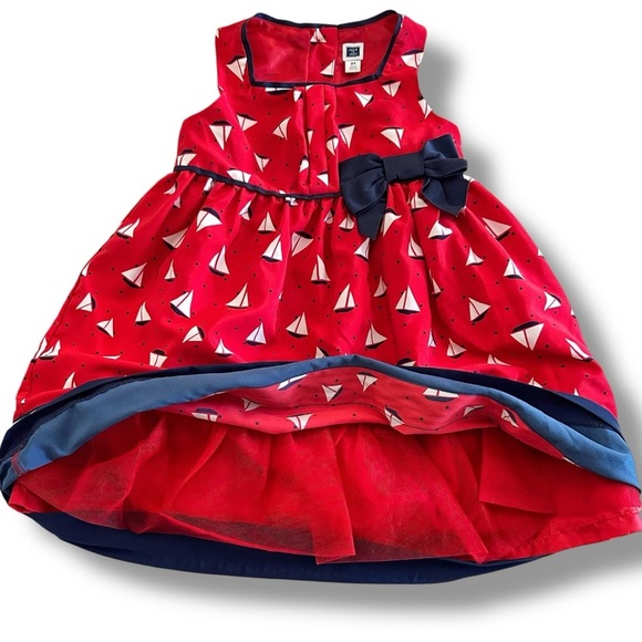 Janie & Jack | Sailboat Dot Dress (2T) ⛵️ - Picture 3 of 6